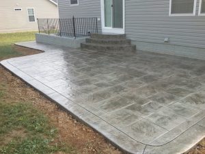 stamped concrete patio in Riverview, Florida