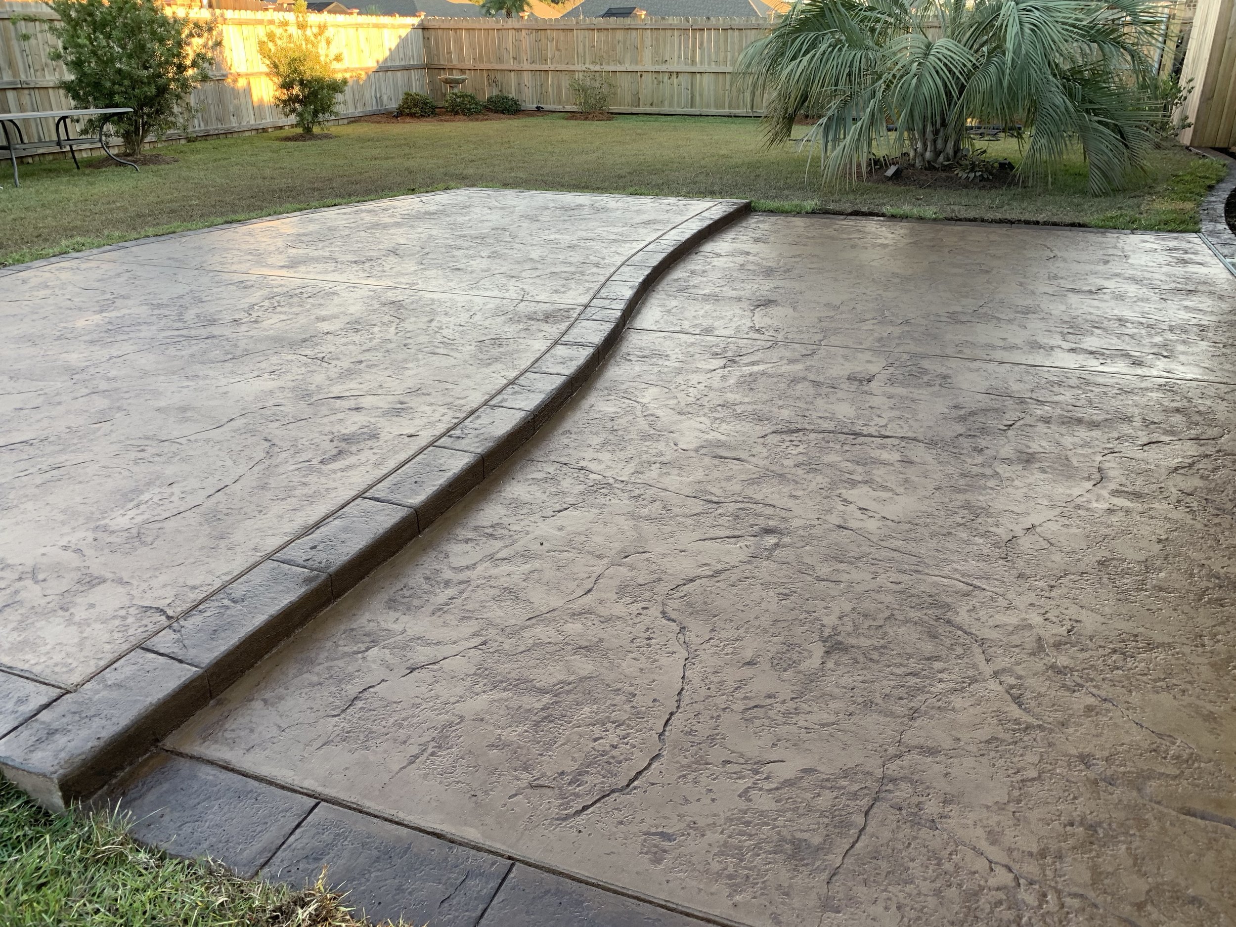 stamped concrete contractor Riverview, FL