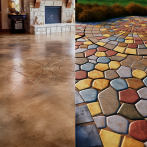 Is stamped concrete cheaper than paving? Riverview FL