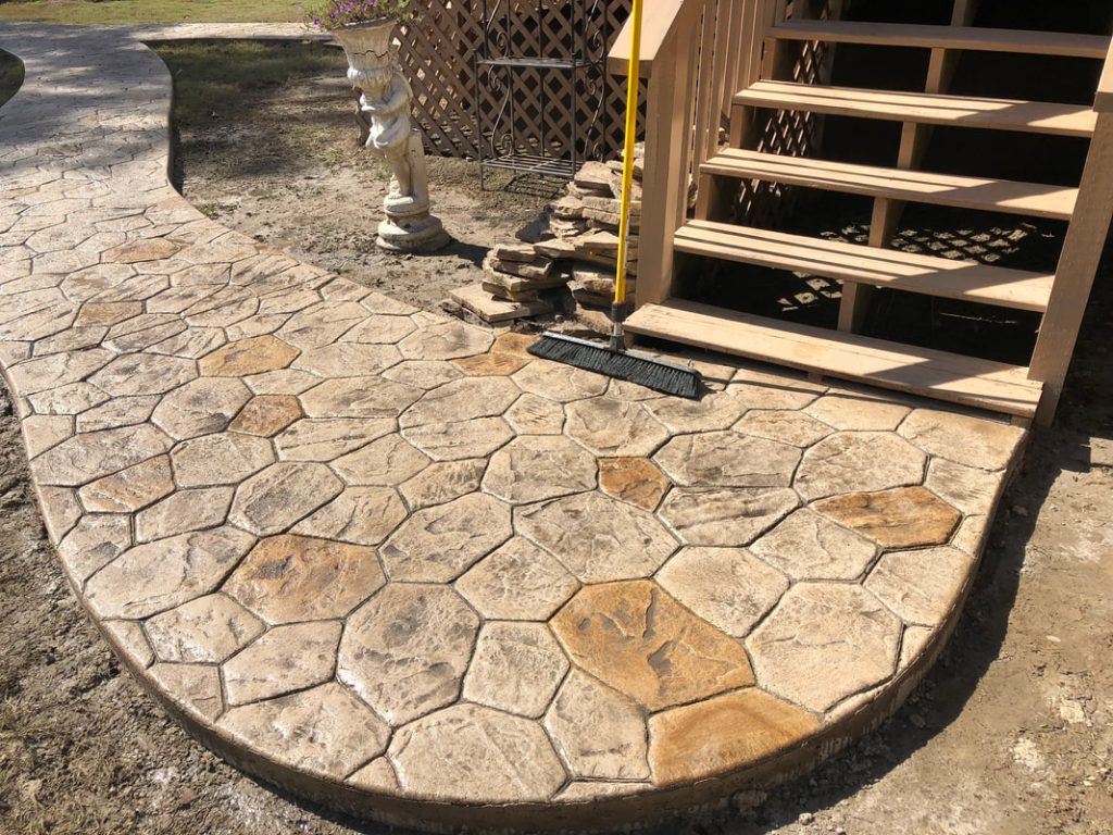 stamped concrete Riverview Concrete, FL